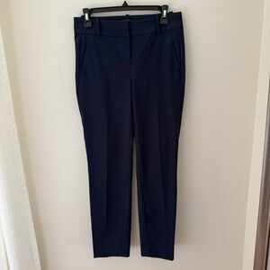 J.Crew‎ Mercantile Navy Blue Slim Cropped Pants Size 2 Career